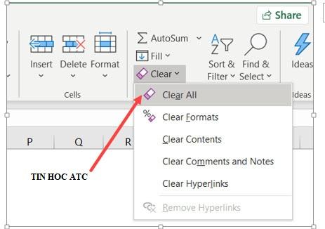 2 cách xóa nội dung trong Excel mà không xóa công thức – Trung tâm đào tạo tin học ở Thanh Hóa
