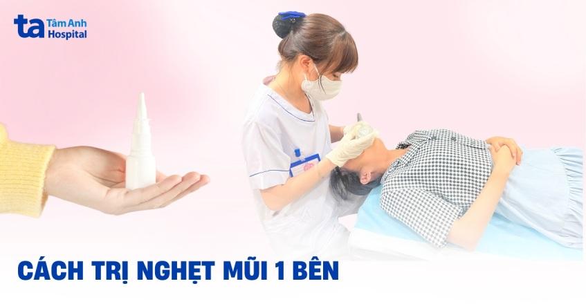 nghẹt mũi 1 bên do lệch vách ngăn mũi