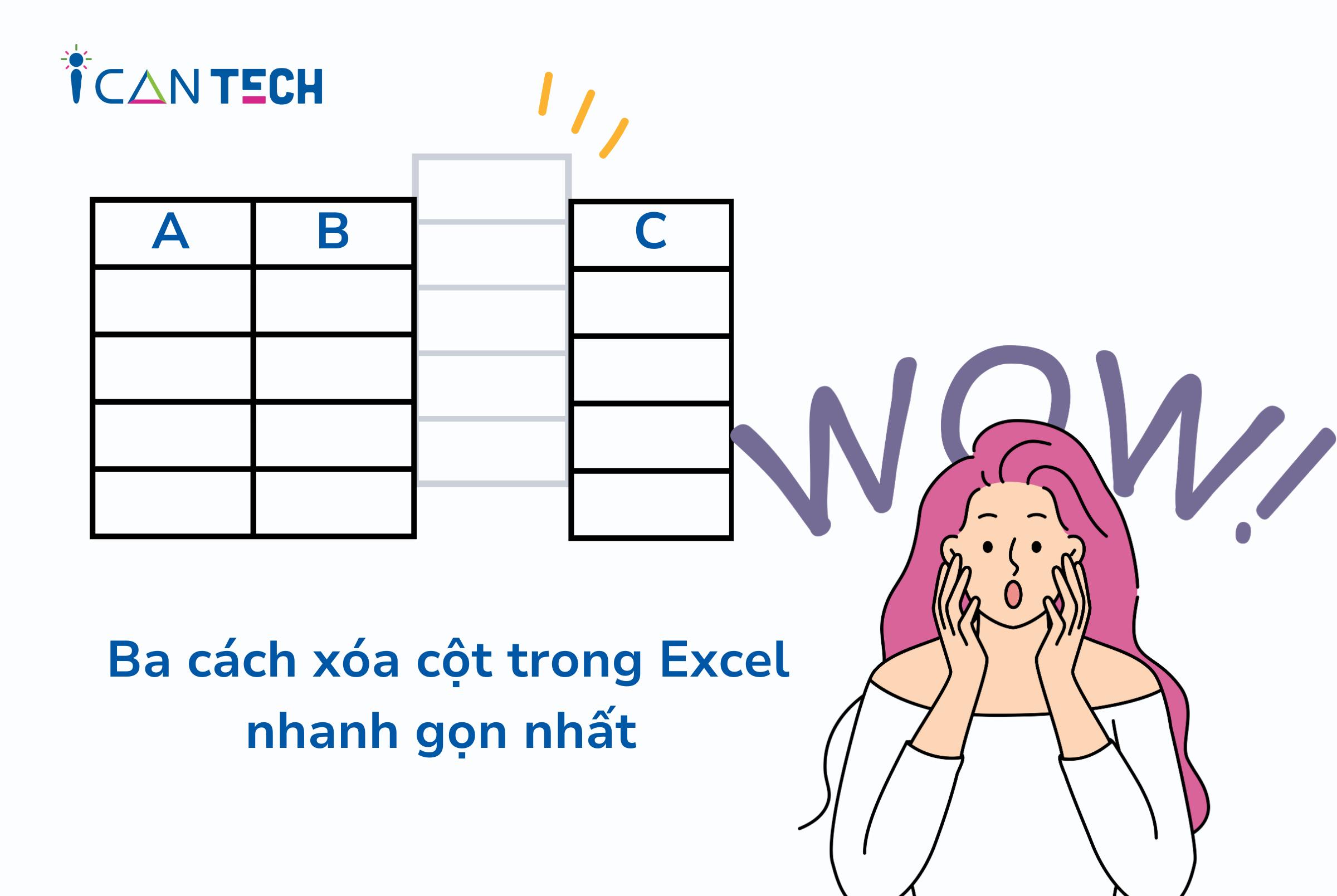 Excel xoá dòng trống xoá cột trống