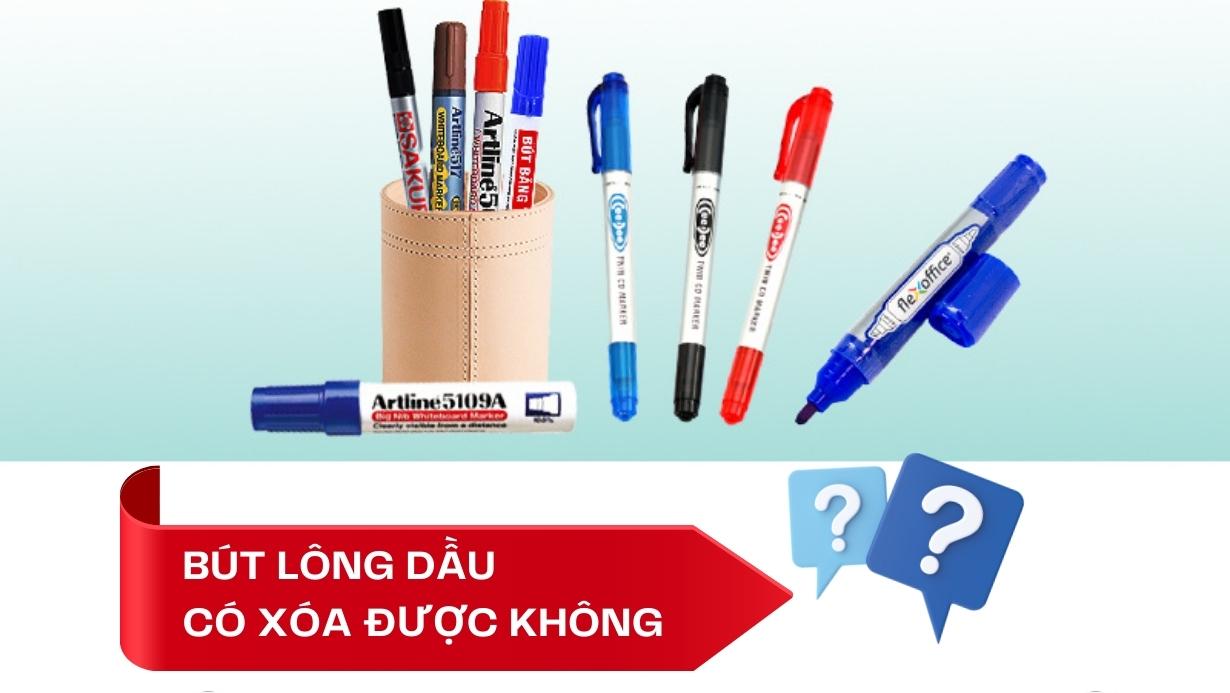 Bút lông dầu có xóa được không