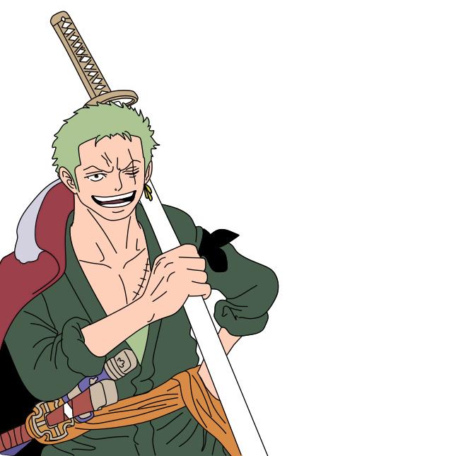 Cách vẽ Roronoa Zoro