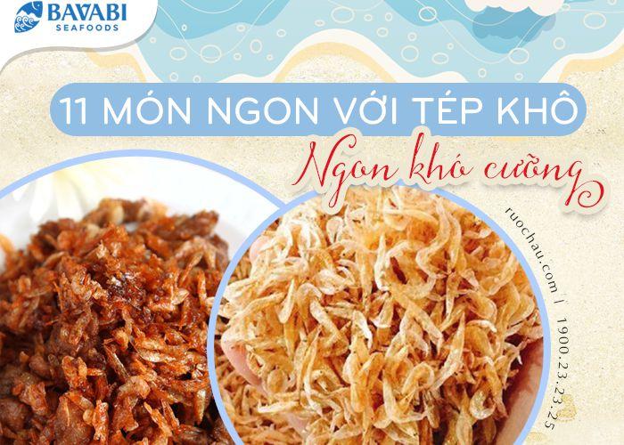 món ngon từ tép khô