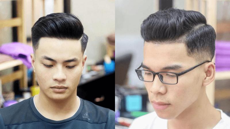 Undercut uốn slicked back