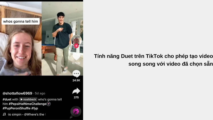 Hướng dẫn các cách Duet trên TikTok có tiếng đơn giản