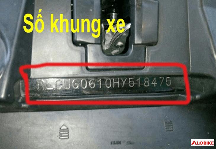 Số khung xe máy Honda