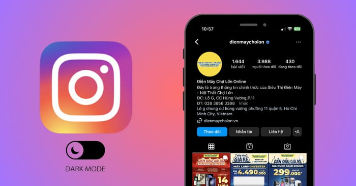 Hướng dẫn bật chế độ tối trên Instagram một cách đơn giản, giúp bạn trải nghiệm tốt hơn.