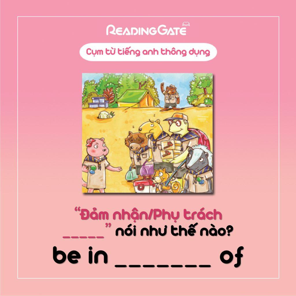 Cụm từ tiếng Anh thông dụng - Be in charge of - Ảnh bìa