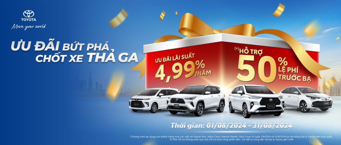 GIÁ LĂN BÁNH DÒNG XE TOYOTA 5 CHỖ MỚI NHẤT TẠI HUẾ