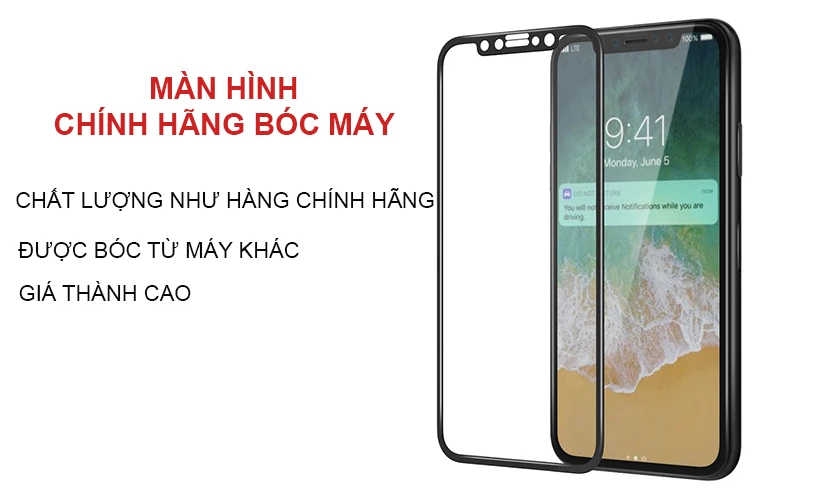 các loại màn hình iphone x , có mấy loại, loại nào tốt