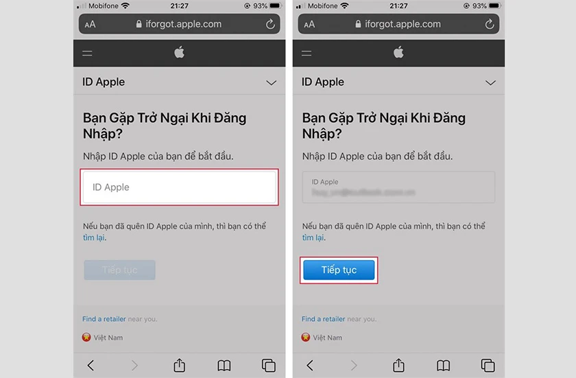 Quên mật khẩu ID Apple và cách lấy lại