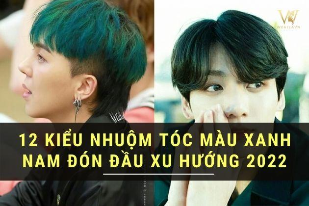 #20 Kiểu nhuộm màu tóc xanh rêu nam đẹp ngút ngàn cho phái mạnh