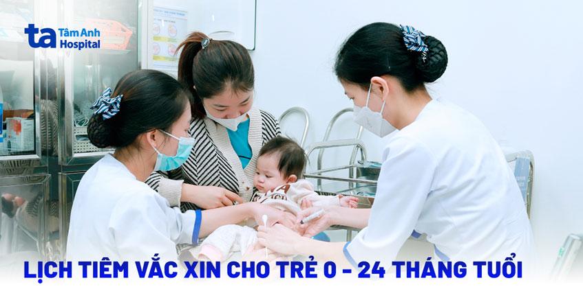 Lịch tiêm vắc xin cho trẻ 0 – 24 tháng tuổi, bố mẹ nên biết!